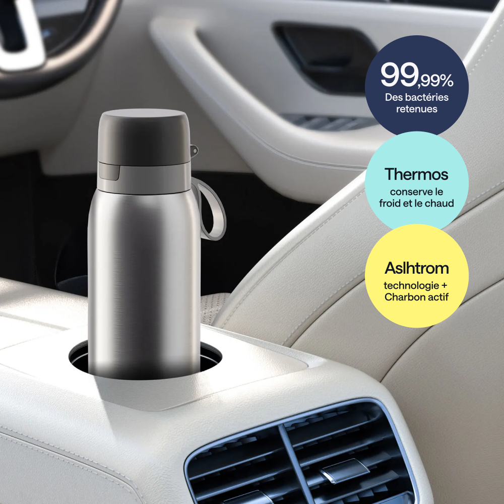 Gourde Filtrante Isotherme Inox — BOFI 99,999 % | Dyese