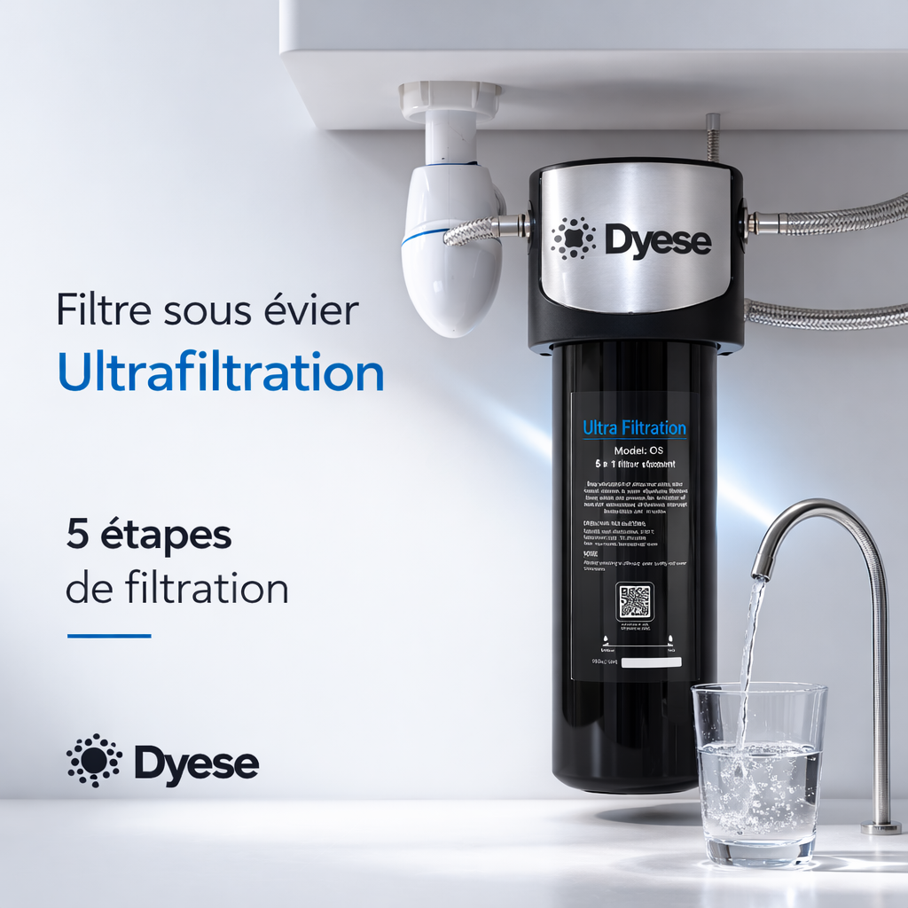 Filtre sous évier bouteille Dyese — ultrafiltration eau potable